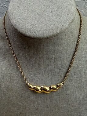 Monet Gold Twisted Wave Pendant Necklace - Women Jewelry